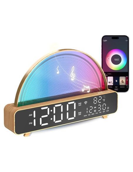 Reloj Despertador con Luz Amanecer ANYPLUS Control APP Reloj Despertador con Luz Amanecer ANYPLUS Control APP