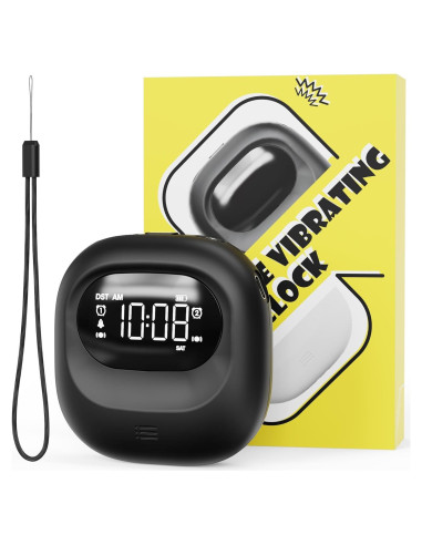 Reloj Despertador Doble ROCA con Vibrador Recargable