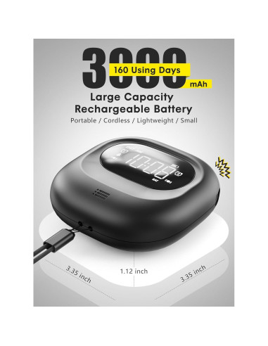 Reloj Despertador Doble ROCA con Vibrador Recargable