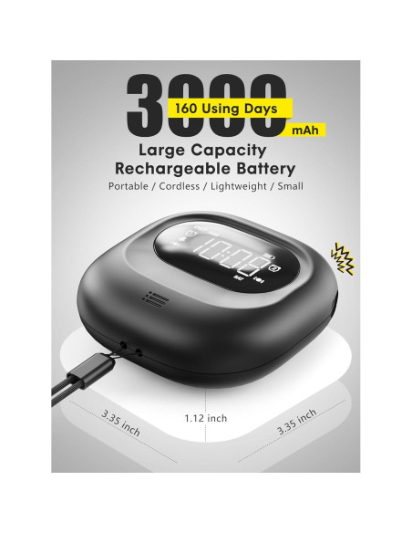 Reloj Despertador Doble ROCA con Vibrador Recargable