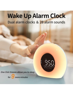 Despertador Luz de Amanecer OrangeLight WKC-B Blanco 2