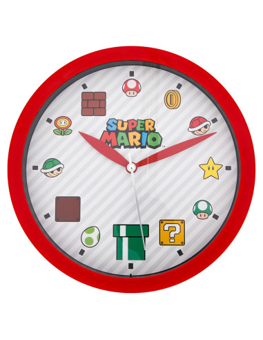 Reloj de pared Accutime Super Mario Bros. 20 cm
