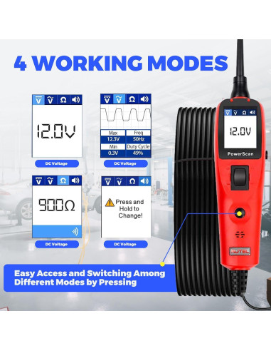Autel PowerScan PS100 Probador de Circuitos 12V 24V
