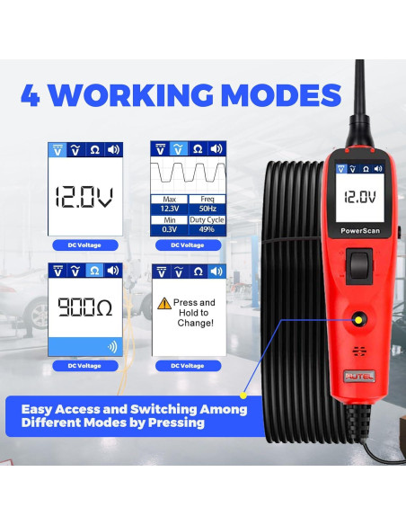 Autel PowerScan PS100 Probador de Circuitos 12V 24V