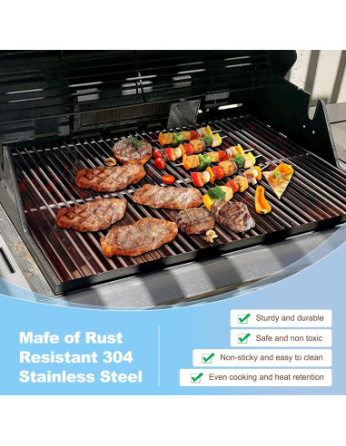 Juego de Repuestos para Parrilla Nexgrill 3 Piezas Acero Inox