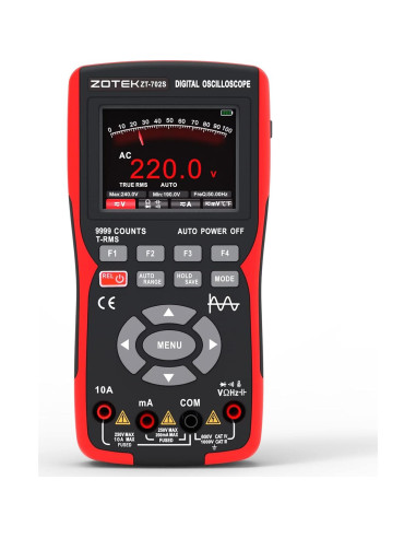 Multímetro Osciloscopio ZOTEK ZT-702S 2-en-1 9999 Cuentas