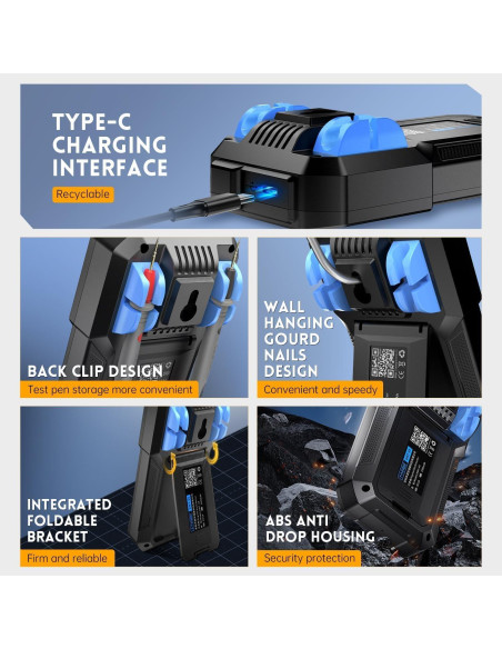 Multímetro Digital FNIRSI DMT-99 9999 Cuentas TRMS