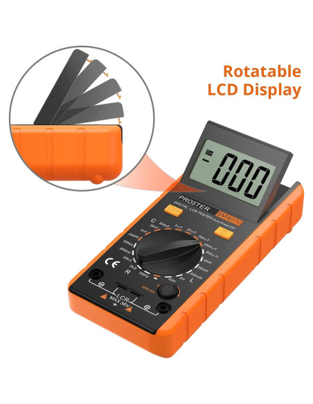 Medidor LCR Digital Proster AE121 - Capacitancia, Resistencia e Inductancia