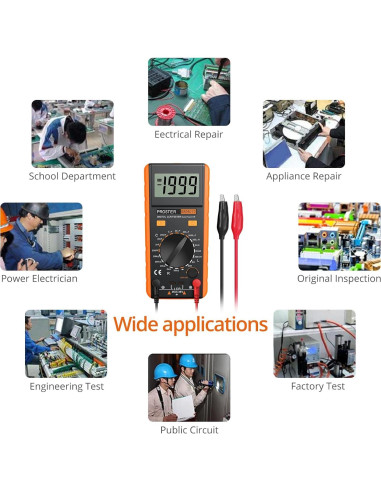 Medidor LCR Digital Proster AE121 - Capacitancia, Resistencia e Inductancia