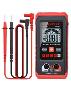 Multímetro Digital HABOTEST HT123 con Pantalla LED y Detección de Voltaje