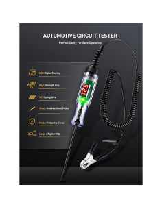 Probador de Circuito Automotriz WINAMOO 3-48V con Pantalla LED 2