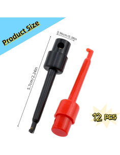 Kit 12 Clips de Prueba de Gancho Multímetro Mezfrguo 2