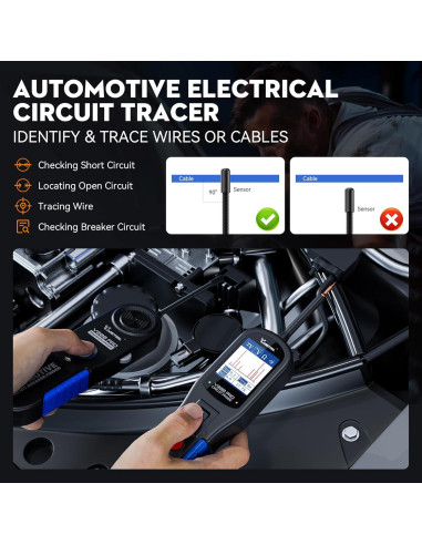 VDIAGTOOL V200 Pro Probador de Circuitos 12-42V Automotriz