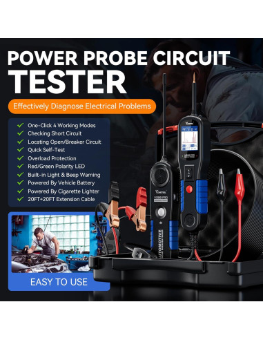 VDIAGTOOL V200 Pro Probador de Circuitos 12-42V Automotriz