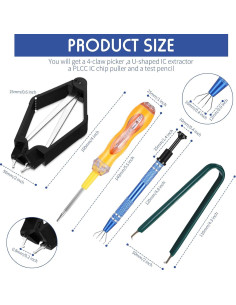 Extractor de Chip IC 4 Piezas Honoson - Herramienta Profesional 2