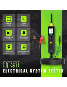 Probador de Circuitos Automotriz AUTOOL BT250 0-70V con Luz 2