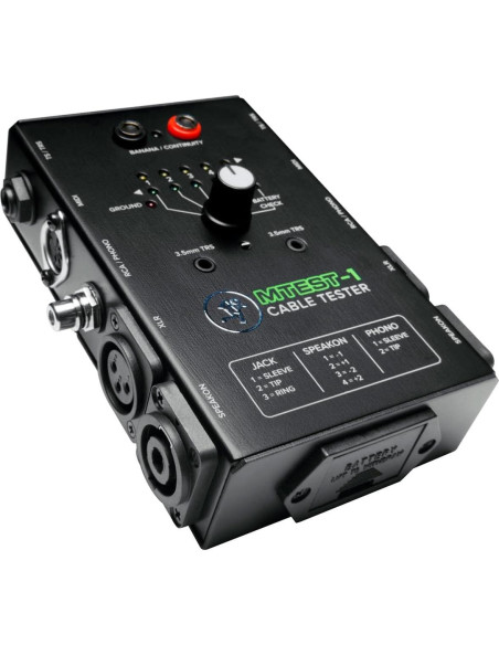 Probador de Cables Mackie MTest-1 Alimentado por Batería