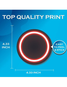 Calcomanías FHJ Neon 2-Pack Vinilo Laminado 12,7 cm 2