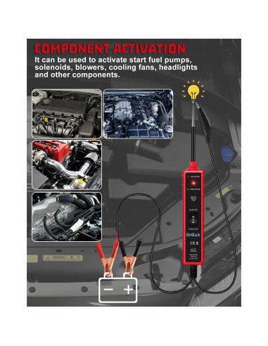 Probador de Circuito Automotriz Invtux 6-24V Pantalla Digital
