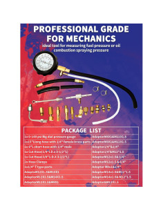 Kit Probador de Presión de Combustible Punmew 0-10 Bar para Coches 2