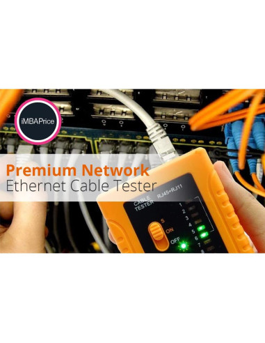 Probador de Cable de Red iMBAPrice RJ45/RJ11 CAT5/CAT6