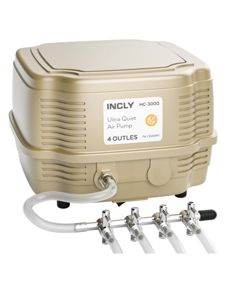 Bomba de Aire INCLY 7W Ultra Silenciosa 16 LPM 245 L/h