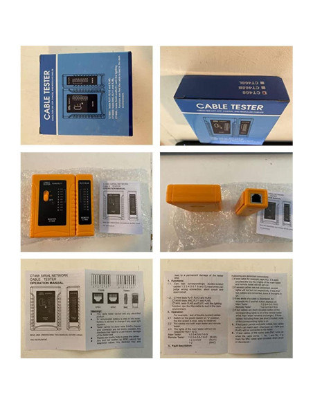 Probador de Cable de Red iMBAPrice RJ45/RJ11 CAT5/CAT6