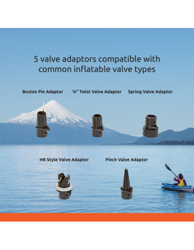 Bomba Manual de Acción Doble Advanced Elements con Manómetro