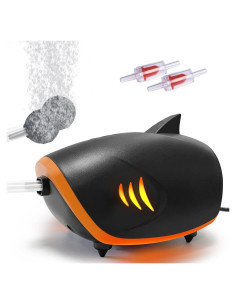 Bomba de Aire para Acuario HITOP 110GPH Silenciosa 2 Salidas