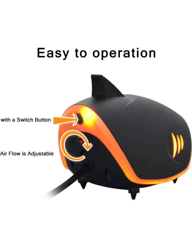 Bomba de Aire para Acuario HITOP 110GPH Silenciosa 2 Salidas