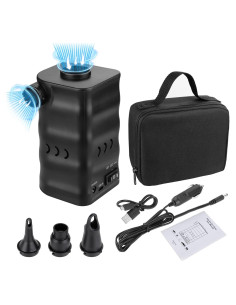 Bomba de Aire Eléctrica Portátil Zacro 6000mAh Inflado Rápido