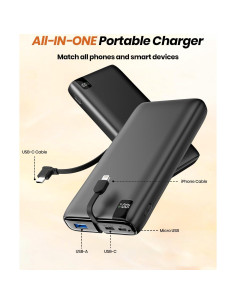 Cargador Portátil IXNINE 27000mAh Carga Rápida 22.5W USB-C 2