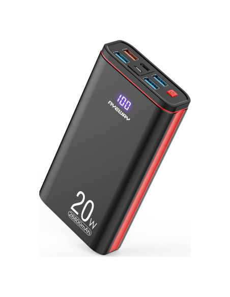 Banco de Energía Ayeway 26800mAh Cargador USB C PD 20W Banco de Energía Ayeway 26800mAh Cargador USB C PD 20W