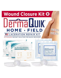 Kit de Cierre de Heridas DermaQuik - Sin Puntos, 20x16 cm