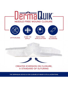 Kit de Cierre de Heridas DermaQuik - Sin Puntos, 20x16 cm 2