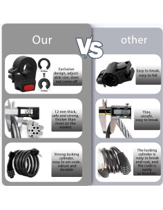 Candado Antirrobo FXINRUIA para E-Scooter 1,22m 4 Dígitos 2