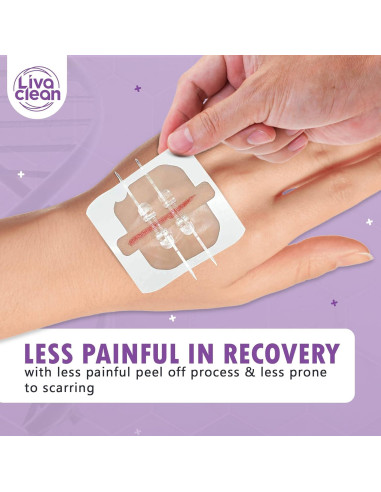 Cintas de Cierre de Heridas LivaClean 3 Unidades 5x5 cm