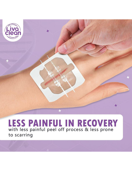 Cintas de Cierre de Heridas LivaClean 3 Unidades 5x5 cm