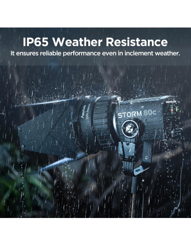 Aputure Storm 80c Luz LED RGB 80W IP65 1800K-20000K