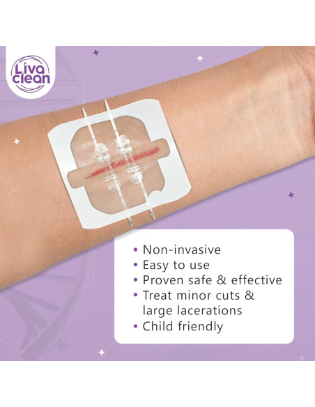 Cintas de Cierre de Heridas LivaClean 3 Unidades 5x5 cm