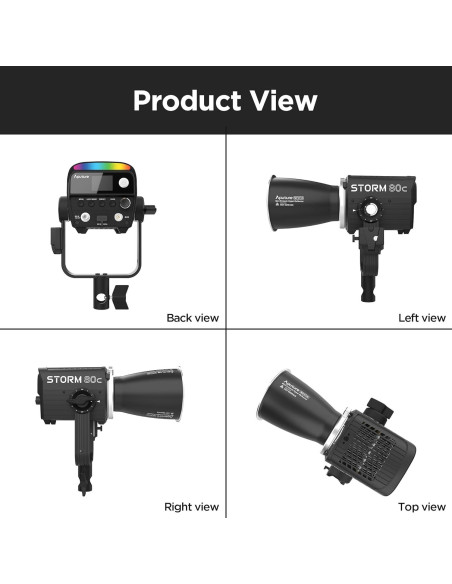 Aputure Storm 80c Luz LED RGB 80W IP65 1800K-20000K