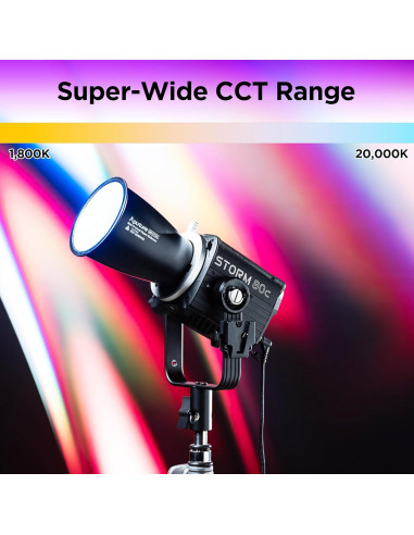 Aputure Storm 80c Luz LED RGB 80W IP65 1800K-20000K