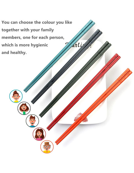 Juego de 5 Pares de Palillos con Ayudantes AP ARTSPER