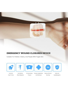 Kit de Cierre de Heridas Greetmed 4 Piezas Sin Dolor 2