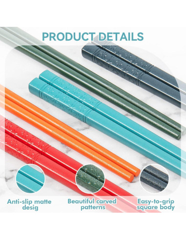 Juego de 5 Pares de Palillos con Ayudantes AP ARTSPER