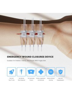 Kit de Cierre de Heridas Greetmed 10 Pcs Rápido y Seguro 2