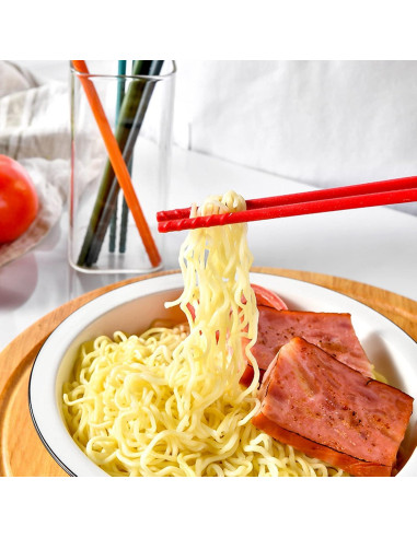 Juego de 5 pares de palillos reutilizables Yosoo 24.1 cm antideslizantes