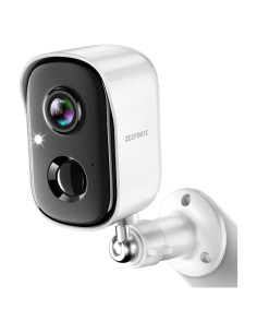 Cámara de Seguridad Inalámbrica ZEEPORTE 2K con AI y Visión Nocturna