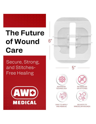 Cinta Quirúrgica de Cierre de Heridas AWD - Kit de 2