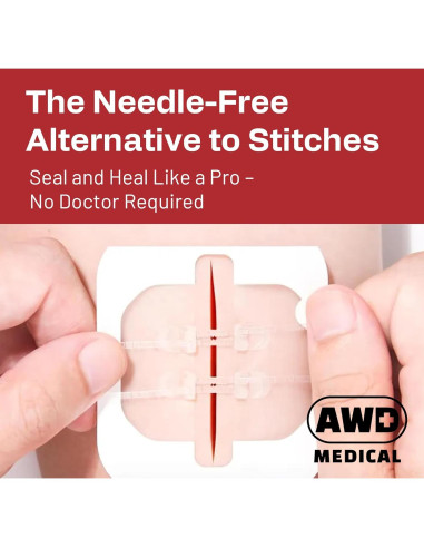 Cinta Quirúrgica de Cierre de Heridas AWD - Kit de 2